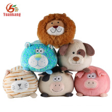 Hotsale cat like animal blue color round shape plush leopard toy